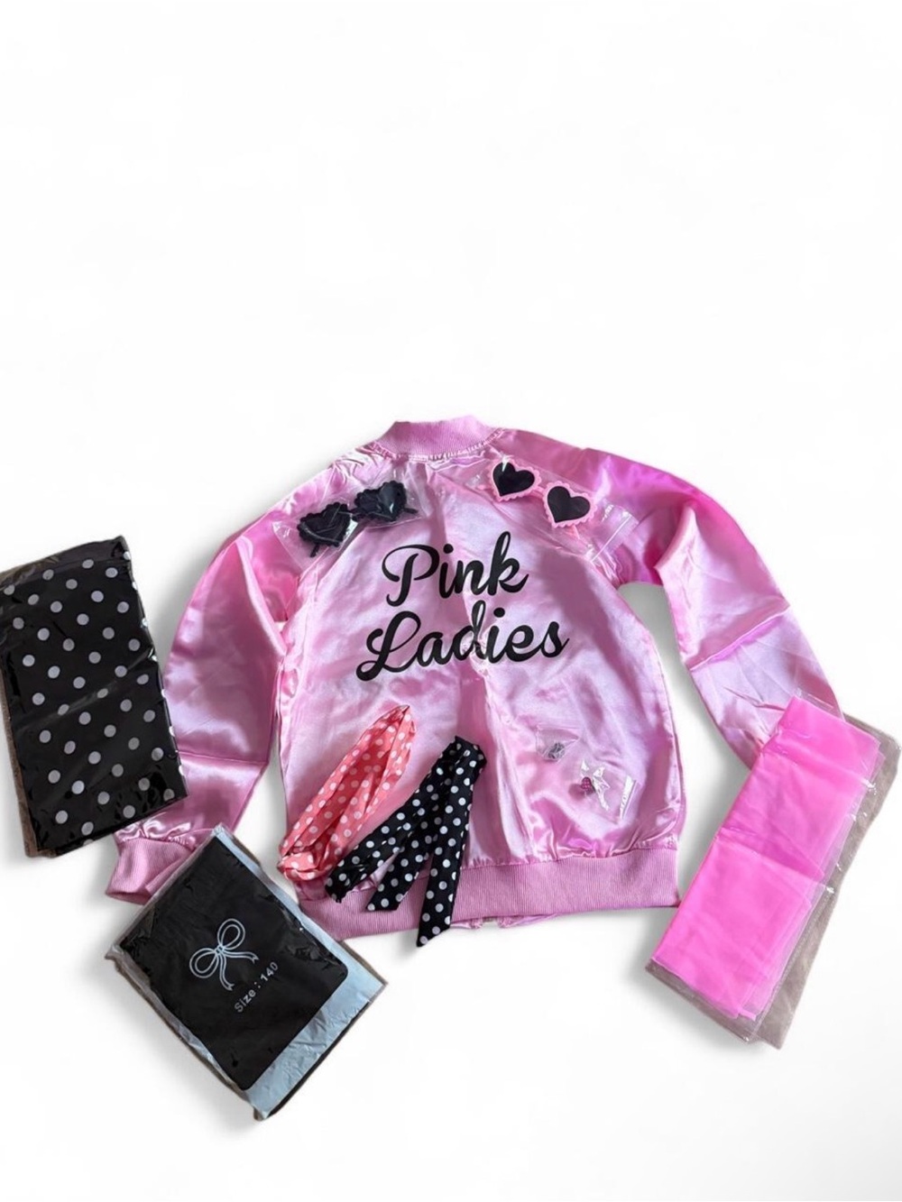 Pink Ladies kids costume set